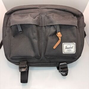 Herschel‎ Supply Co Eighteen Hip Pack Black Canvas Waist Bag Belt Pouch